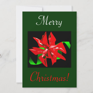Christmas Flower I Invitation