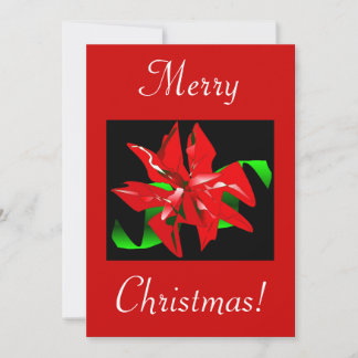 Christmas Flower II Invitation
