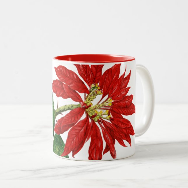 Christmas flower Mug (Front Right)