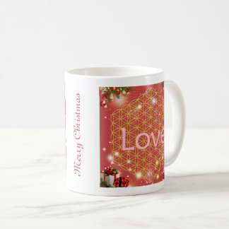 Christmas flower of life gift love  coffee mug