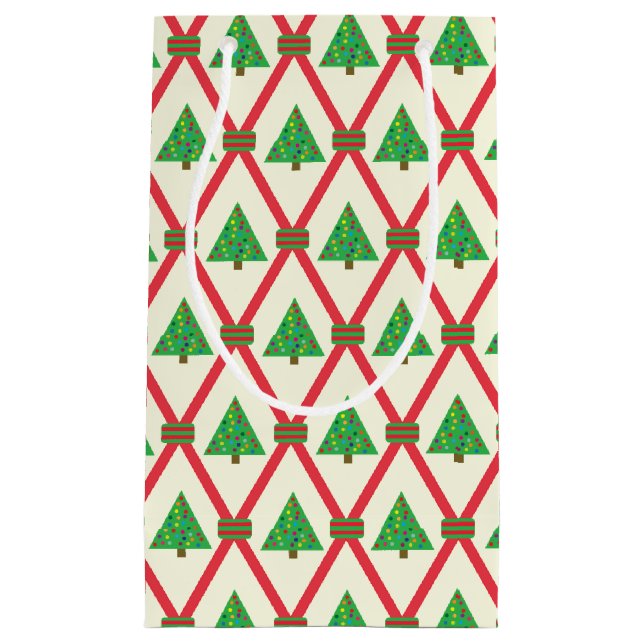 Christmas Flower Small Gift Bag (Front)