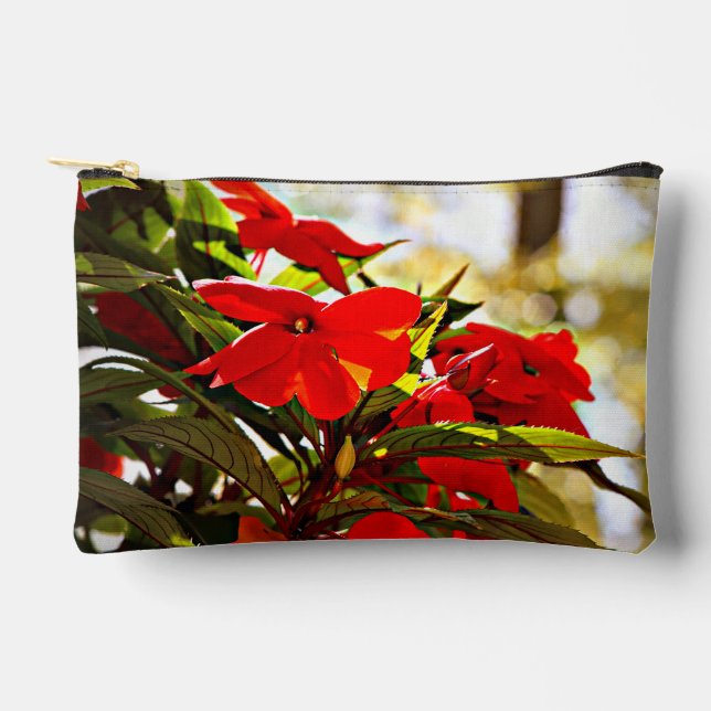Christmas Flowers Accessory Pouch (Front)