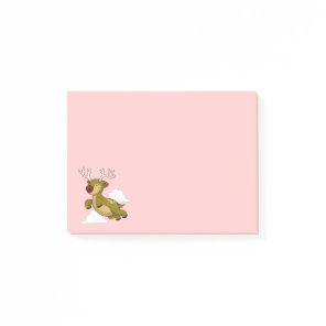Christmas Flying Reindeer Post-it Notes