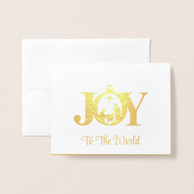 Christmas Foil Card (Front With Envelope)
