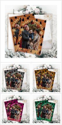 Christmas Foil Greeting Cards