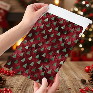 Christmas Foil Look Trees  Envelope Mailers