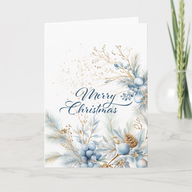 christmas folded card ,customizable inside (Front)