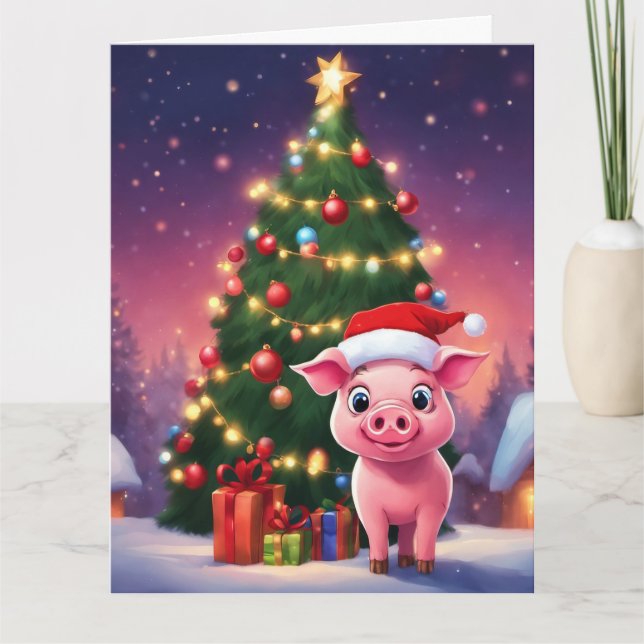 Christmas Folded Greeting Card (Front)