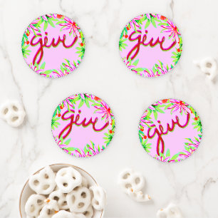 Christmas Foliage - Give Coaster Set