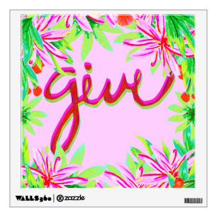 Christmas Foliage - Give Wall Decal