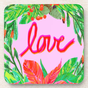 Christmas Foliage - Love Beverage Coaster