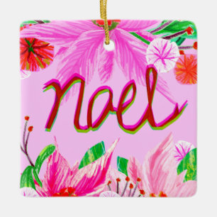 Christmas Foliage - Noel Ceramic Ornament