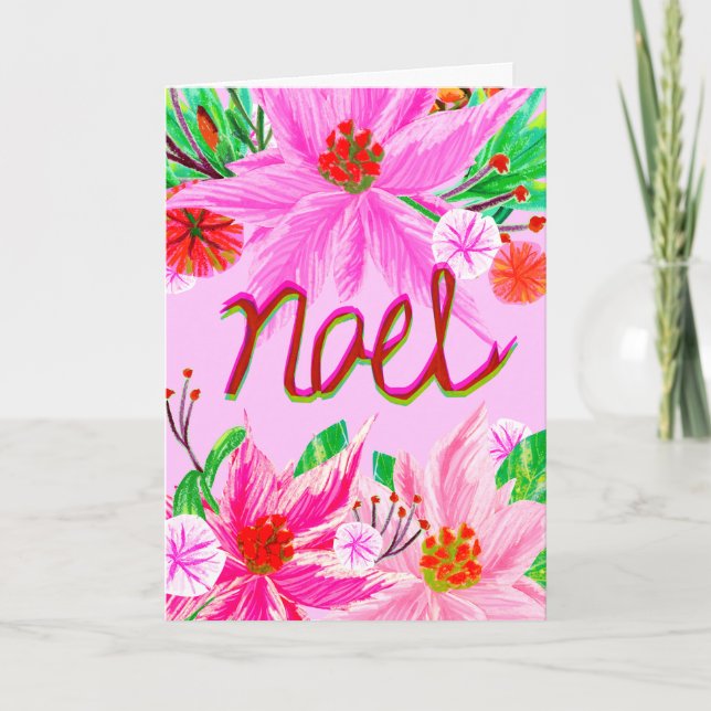 Christmas Foliage - Noel Holiday Card (Front)