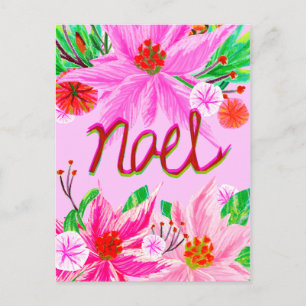 Christmas Foliage - Noel Holiday Postcard