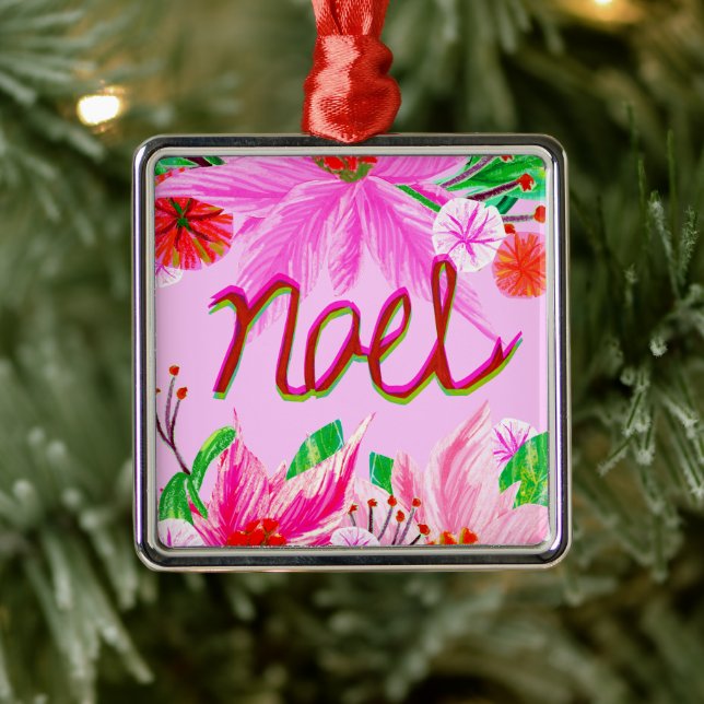 Christmas Foliage - Noel Metal Ornament (Tree)