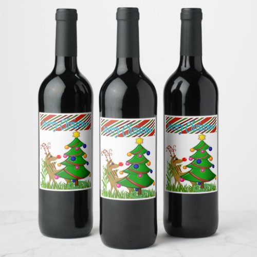 Christmas Food and Beverage Label Set