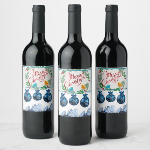 Christmas Food and Beverage Label Set