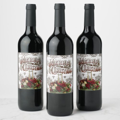 Christmas Food and Beverage Label Set