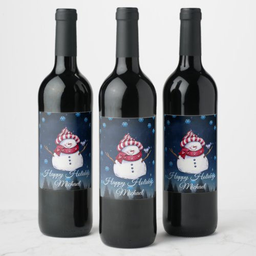 Christmas Food and Beverage Label Set