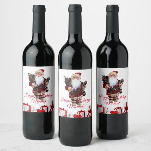 Christmas Food and Beverage Label Set