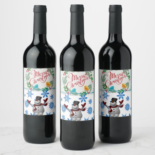 Christmas Food and Beverage Label Set