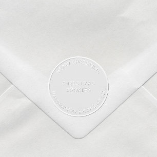 Christmas food favors handmade name embosser