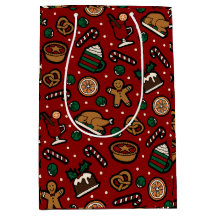 Christmas Food Gift Bag in Red
