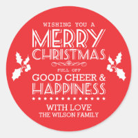 Christmas Food Stickers / Labels