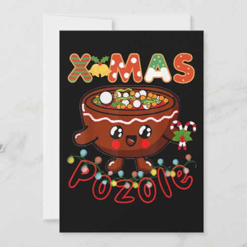 Christmas Foodie Cute Pozole Bowl Ugly Pajama Save The Date