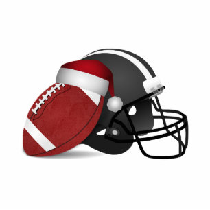 Christmas Football And Helmet Ornament