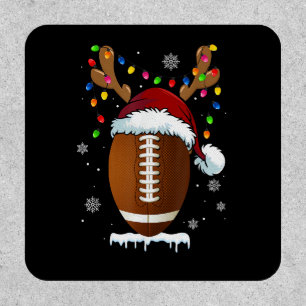 Christmas Football Ball Lights Funny Boys Men Spor Patch