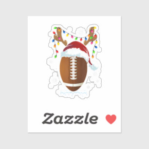 Christmas Football Ball Lights Funny Boys Men Spor Sticker