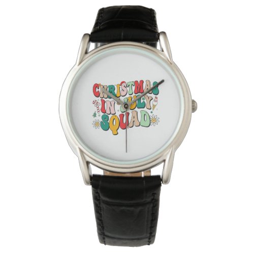 Christmas Football Ball Santa Hat Funny Sport Xmas Watch