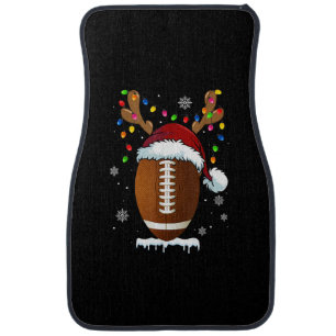 Christmas Football Ball Santa Lights Funny Boys Me Car Floor Mat