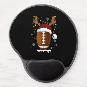Christmas Football Ball Santa Lights Funny Boys Me Gel Mouse Pad