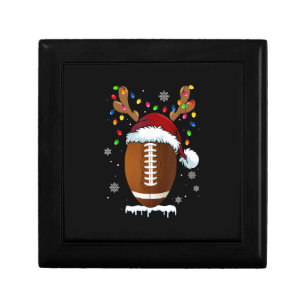 Christmas Football Ball Santa Lights Funny Boys Me Gift Box