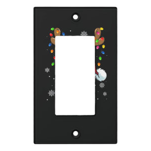 Christmas Football Ball Santa Lights Funny Boys Me Light Switch Cover