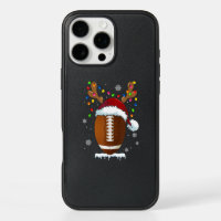 Christmas Football Ball Santa Lights Funny Boys Me