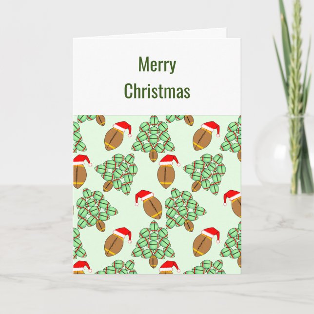 Christmas Football Christmas Card (Front)