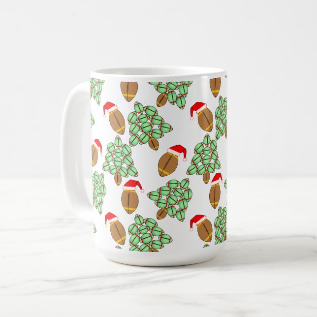  Christmas Football  Coffee Mug (Front Left)