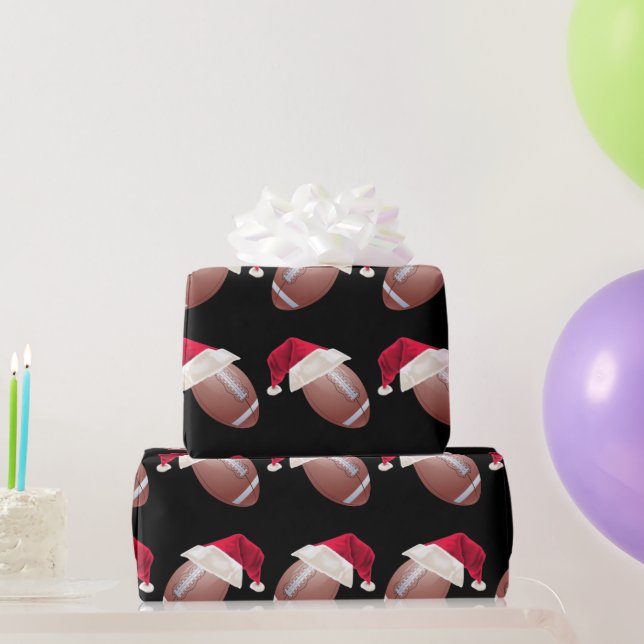 Christmas Football Funny Santa Holiday Wrapping Pa Paper (Party Gifts)