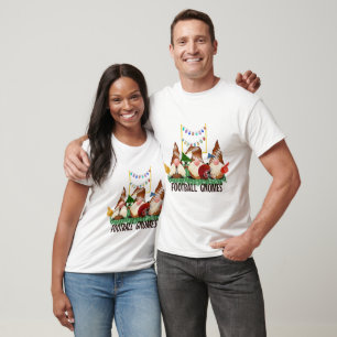 Christmas Football Gnomes and Elf Named T-Shirt