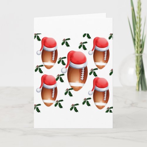 CHRISTMAS FOOTBALL HOLIDAY CARD