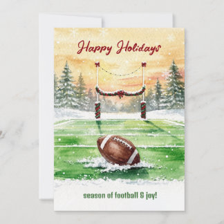 Christmas Football Holiday Greeting Cards