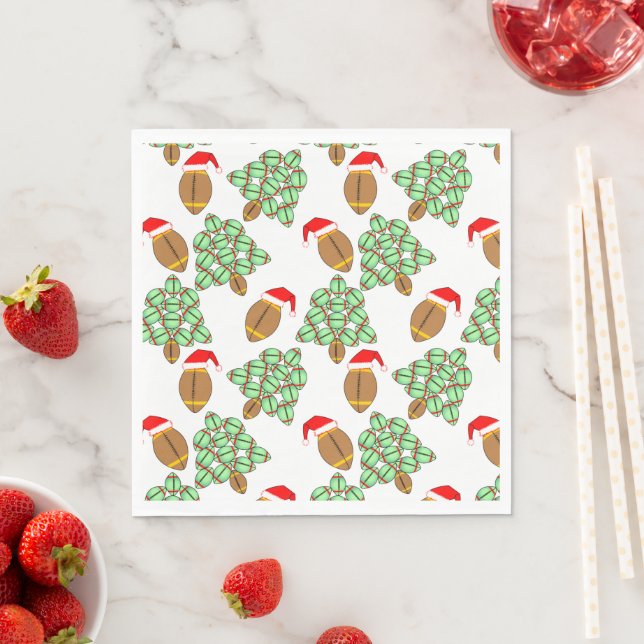 Christmas Football  Napkins (Insitu)