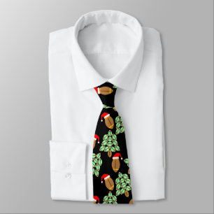 Christmas Football Neck Tie