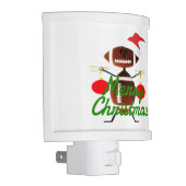 Christmas Football Player Cartoon Night Light (Right)