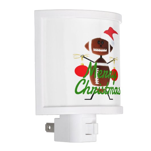 Christmas Football Player Cartoon Night Light (Right)