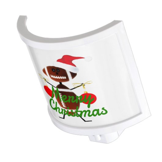 Christmas Football Player Cartoon Night Light (Angled)