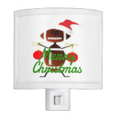 Christmas Football Player Cartoon Night Light (Front)